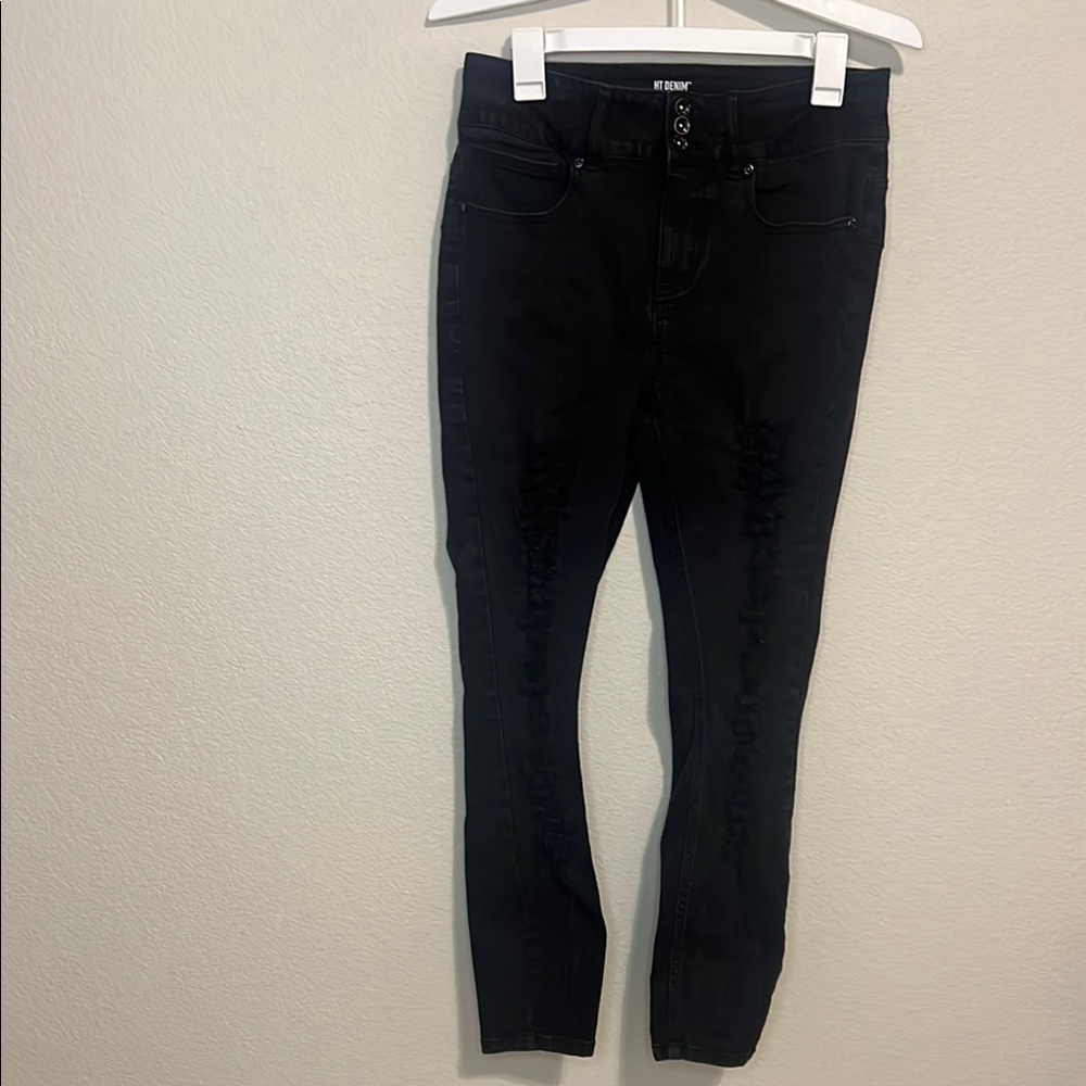 Hot Topic Jeans Black Super Stretch Skinny Jeans